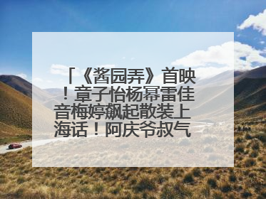 《酱园弄》首映！章子怡杨幂雷佳音梅婷飙起散装上海话！阿庆爷叔气氛组！独独没见他……