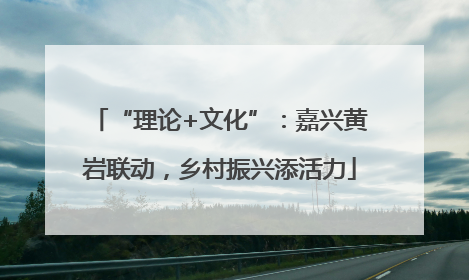 “理论+文化”：嘉兴黄岩联动，乡村振兴添活力