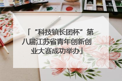 “科技镇长团杯”第八届江苏省青年创新创业大赛成功举办