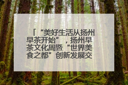 “美好生活从扬州早茶开始”，扬州早茶文化周暨“世界美食之都”创新发展交流活动启幕