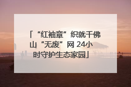 “红袖章”织就千佛山“无废”网 24小时守护生态家园