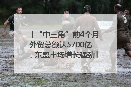 “中三角”前4个月外贸总额达5700亿，东盟市场增长强劲