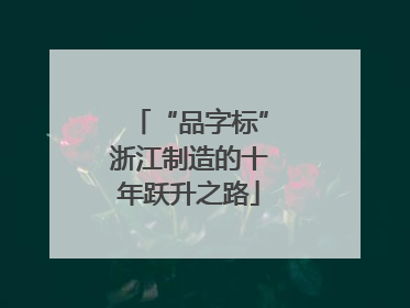 “品字标”浙江制造的十年跃升之路
