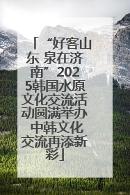“好客山东 泉在济南”2025韩国水原文化交流活动圆满举办 中韩文化交流再添新彩