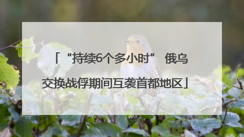 “持续6个多小时” 俄乌交换战俘期间互袭首都地区