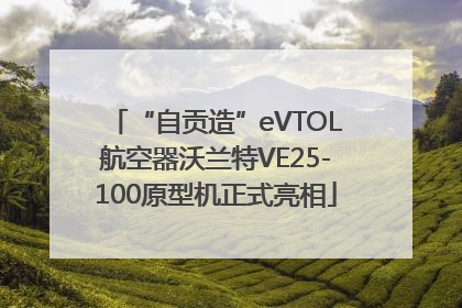 “自贡造”eVTOL航空器沃兰特VE25-100原型机正式亮相
