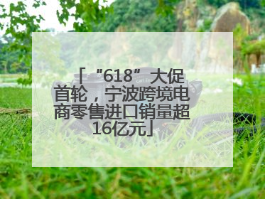 “618”大促首轮，宁波跨境电商零售进口销量超16亿元