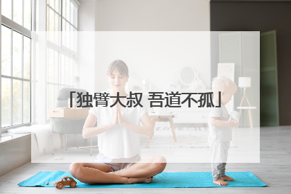 独臂大叔 吾道不孤