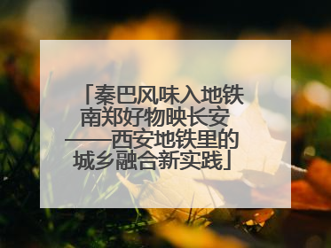 秦巴风味入地铁 南郑好物映长安——西安地铁里的城乡融合新实践