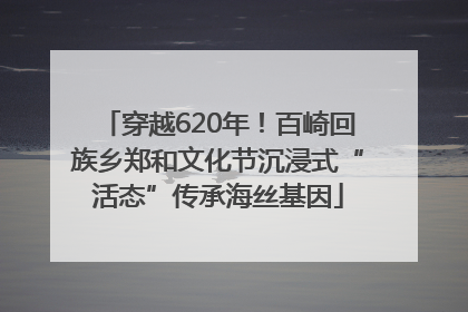 穿越620年！百崎回族乡郑和文化节沉浸式“活态”传承海丝基因