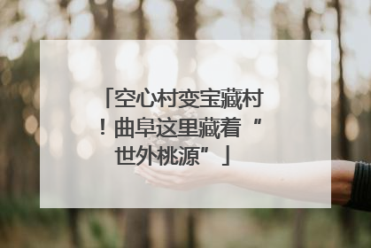 空心村变宝藏村！曲阜这里藏着“世外桃源”