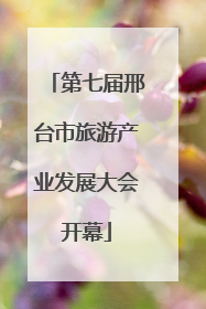 第七届邢台市旅游产业发展大会开幕