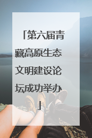 第六届青藏高原生态文明建设论坛成功举办