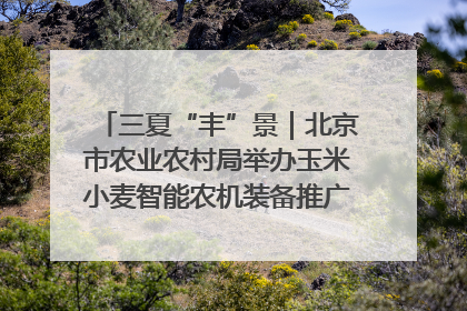 三夏“丰”景｜北京市农业农村局举办玉米小麦智能农机装备推广“田间日”活动