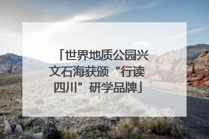 世界地质公园兴文石海获颁“行读四川”研学品牌