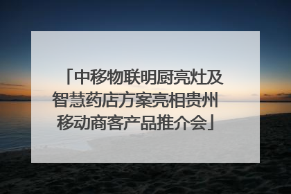 中移物联明厨亮灶及智慧药店方案亮相贵州移动商客产品推介会