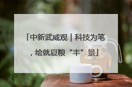 中新武威观｜科技为笔，绘就夏粮“丰”景