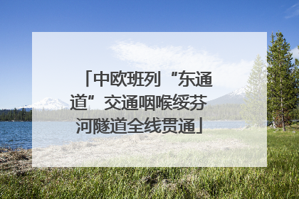 中欧班列“东通道”交通咽喉绥芬河隧道全线贯通