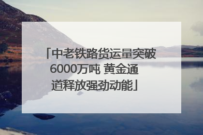 中老铁路货运量突破6000万吨 黄金通道释放强劲动能