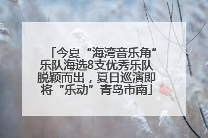 今夏“海湾音乐角”乐队海选8支优秀乐队脱颖而出，夏日巡演即将“乐动”青岛市南