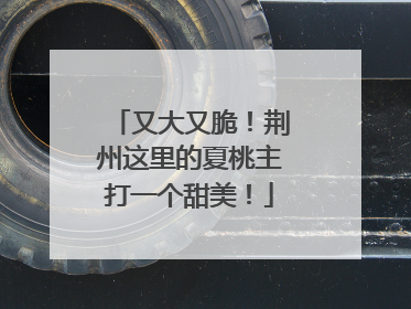 又大又脆！荆州这里的夏桃主打一个甜美！
