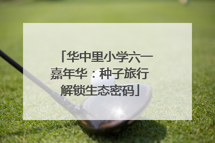 华中里小学六一嘉年华：种子旅行解锁生态密码