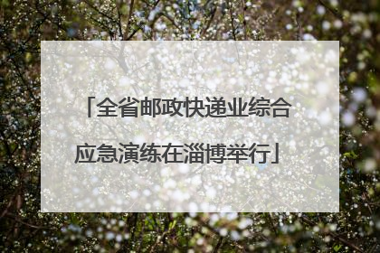 全省邮政快递业综合应急演练在淄博举行