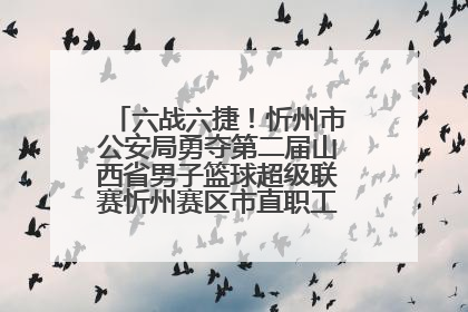 六战六捷！忻州市公安局勇夺第二届山西省男子篮球超级联赛忻州赛区市直职工组比赛冠军