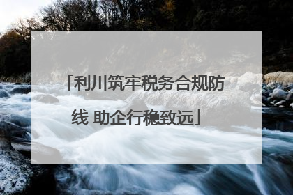 利川筑牢税务合规防线 助企行稳致远