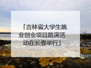 吉林省大学生就业创业项目路演活动在长春举行