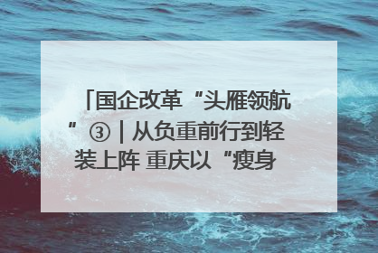 国企改革“头雁领航”③｜从负重前行到轻装上阵 重庆以“瘦身”谋“健体”