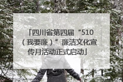 四川省第四届“510（我要廉）”廉洁文化宣传月活动正式启动