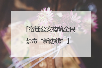 宿迁公安构筑全民禁毒“新防线”