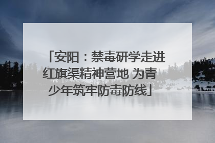 安阳：禁毒研学走进红旗渠精神营地 为青少年筑牢防毒防线