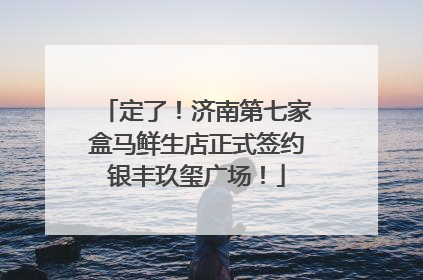 定了！济南第七家盒马鲜生店正式签约银丰玖玺广场！