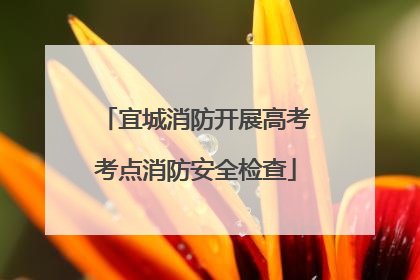 宜城消防开展高考考点消防安全检查