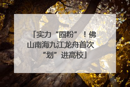实力“圈粉”！佛山南海九江龙舟首次“划”进高校
