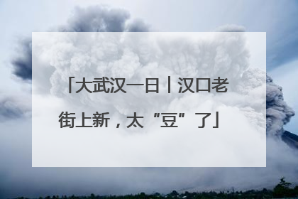 大武汉一日︱汉口老街上新，太“豆”了