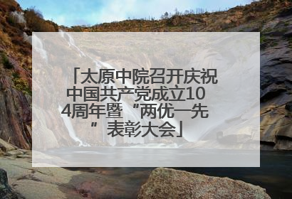 太原中院召开庆祝中国共产党成立104周年暨“两优一先”表彰大会