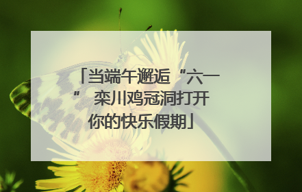 当端午邂逅“六一” 栾川鸡冠洞打开你的快乐假期
