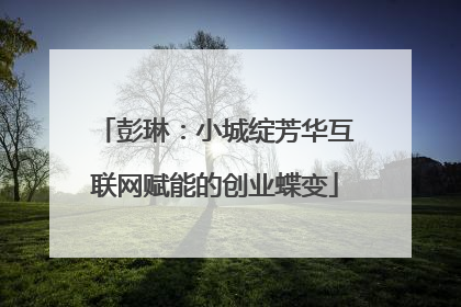 彭琳：小城绽芳华互联网赋能的创业蝶变