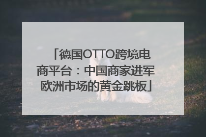 德国OTTO跨境电商平台：中国商家进军欧洲市场的黄金跳板