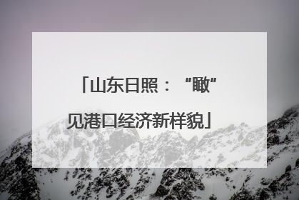 山东日照：“瞰”见港口经济新样貌