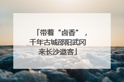 带着“卤香”，千年古城邵阳武冈来长沙邀客