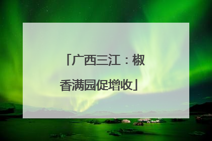 广西三江：椒香满园促增收