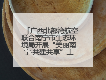 广西北部湾航空联合南宁市生态环境局开展“美丽南宁·共建共享”主题航班活动