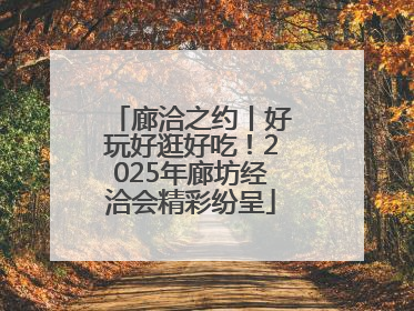 廊洽之约丨好玩好逛好吃！2025年廊坊经洽会精彩纷呈