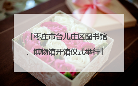 枣庄市台儿庄区图书馆、博物馆开馆仪式举行