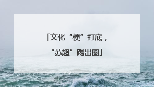 文化“梗”打底，“苏超”踢出圈