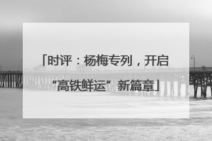时评：杨梅专列，开启“高铁鲜运”新篇章